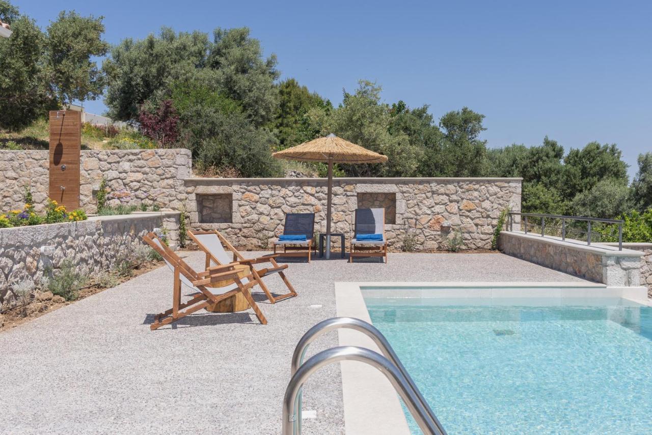 31 Blue Ionian Villas Apolpaina ภายนอก รูปภาพ